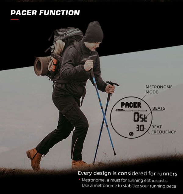 North Edge Alps Black з компасом, 2 ремінці