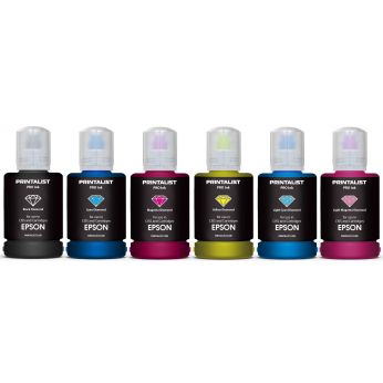 Комплект чернил PRINTALIST для Epson 6х140г B/C/M/Y/LC/LM водорастворимые (PL-INK-EPSON-SET6)