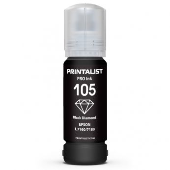 Чернило PRINTALIST 105 для Epson L7160/7180 70г Black Pigment пигментное (PL105BP)