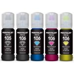 Комплект чорнил PRINTALIST 105 для Epson L7160 5х70г BP/PB/C/M/Y Пігмент/Водорозчинні (PL105SET)