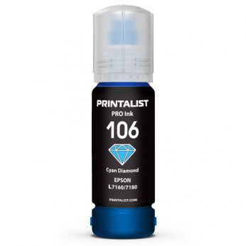 Чорнило PRINTALIST 105 для Epson L7160/7180 70г Cyan водорозчинне (PL106C)
