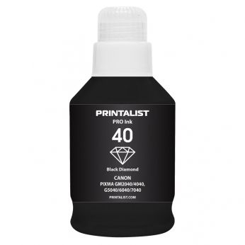 Чорнило PRINTALIST GI-40 для Canon G5040/G6040 190г Black пігментне (PL40BP)