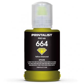 Чорнило PRINTALIST 664 для Epson L110/L210/L300 140г Yellow водорозчинне (PL664Y)