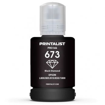 Чорнило PRINTALIST 673 для Epson L800 140г Black водорозчинне (PL673B)