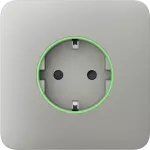 Передня панель для вбудованої розетки Ajax SoloCover (smart) Oyster