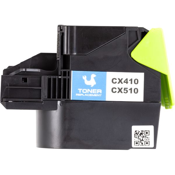 Картридж PowerPlant Lexmark CX310/CX410/CX510 CY (с чипом)