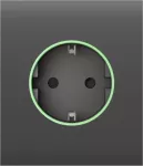 Центральна панель для вбудованої розетки Ajax СenterCover (smart) Gray