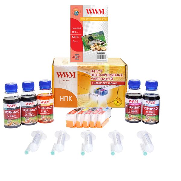 НПК WWM для Canon Pixma MG5440/MG5540/MG6440 (RC.CLI451ARC) з авточіпами