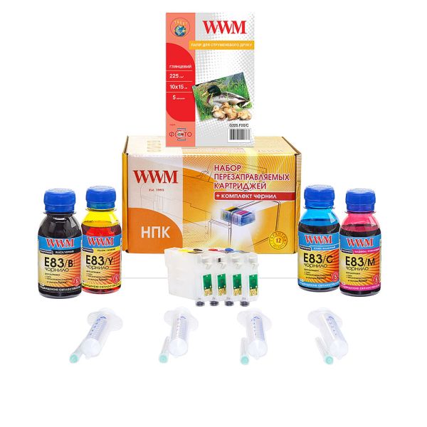 НПК WWM для Epson Stylus TX210/TX219/TX410/TX419 (RC.T073N-1) з чорнилом E83 з підвищеною світлостійкістю