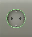 Центральна панель для вбудованої розетки Ajax СenterCover (smart) Olive