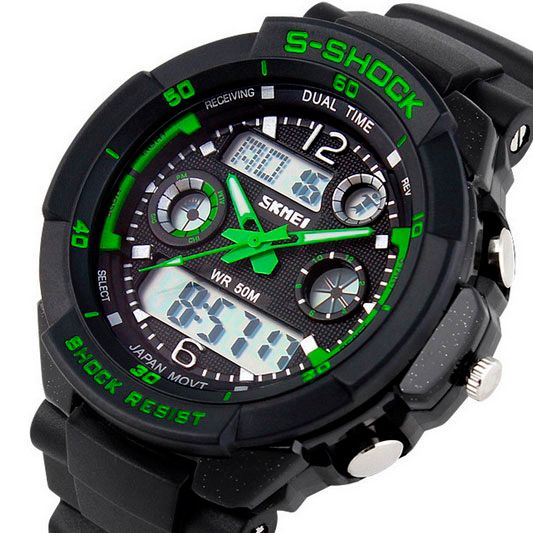 Skmei S-Shock Green 0931