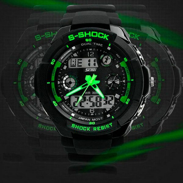 Skmei S-Shock Green 0931