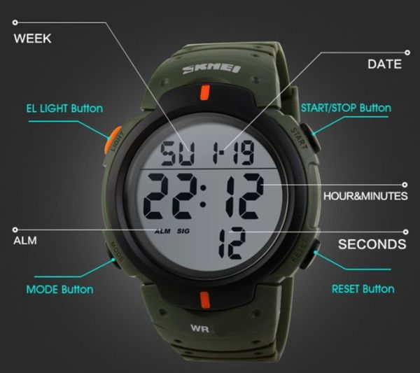 Skmei Neon 10 Bar