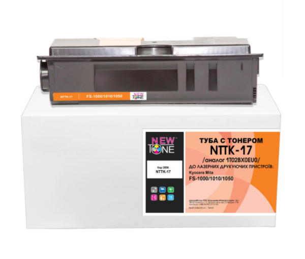 Туба з тонером NEWTONE для Kyocera Mita FS-1000/1010/1050 аналог 1T02BX0EU0 Black ( 6000 ст.) (NTTK-17)