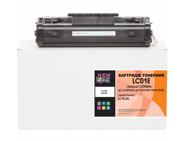 Картридж тон. NEWTONE для HP LJ 5L/6L/3100 аналог C3906A Black (2500 ст.) (LC01E)
