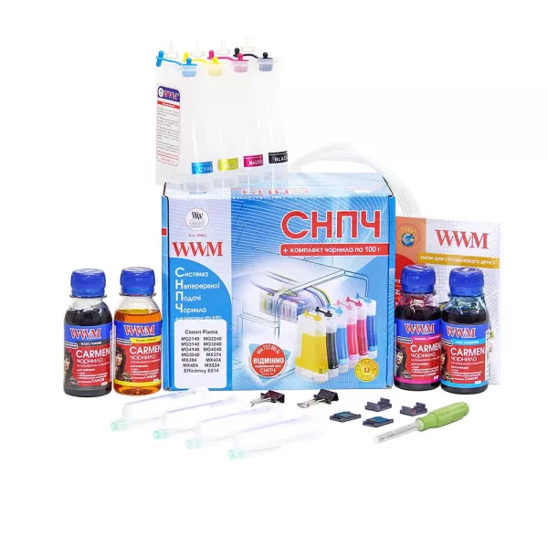 СНПЧ WWM для Canon Pixma MG2140/MG2240/MG3140/MG4140 (IS.0124U)