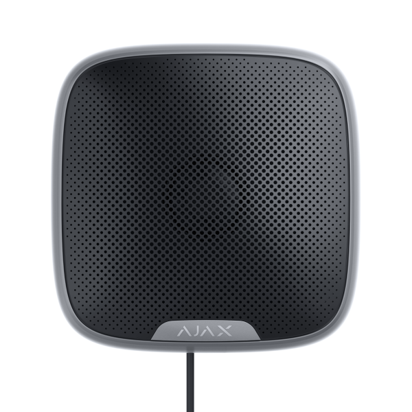 Проводная уличная сирена Ajax StreetSiren Fibra черная
