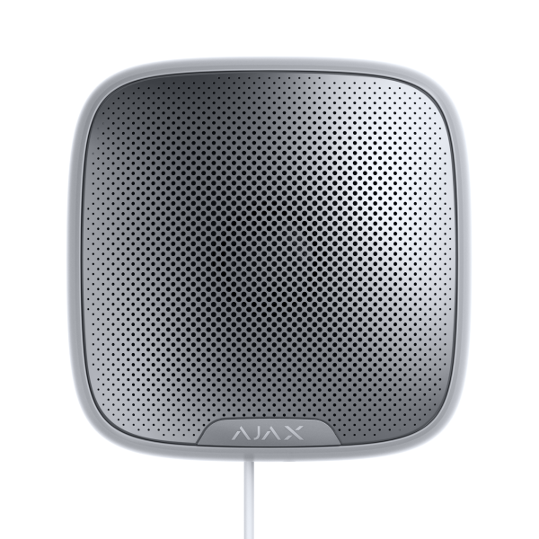 Проводная уличная сирена Ajax StreetSiren Fibra белая