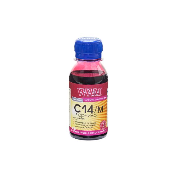 Чернила WWM для Canon CLI-451M/CLI-471M 100г Magenta водорастворимая (C14/M-1)