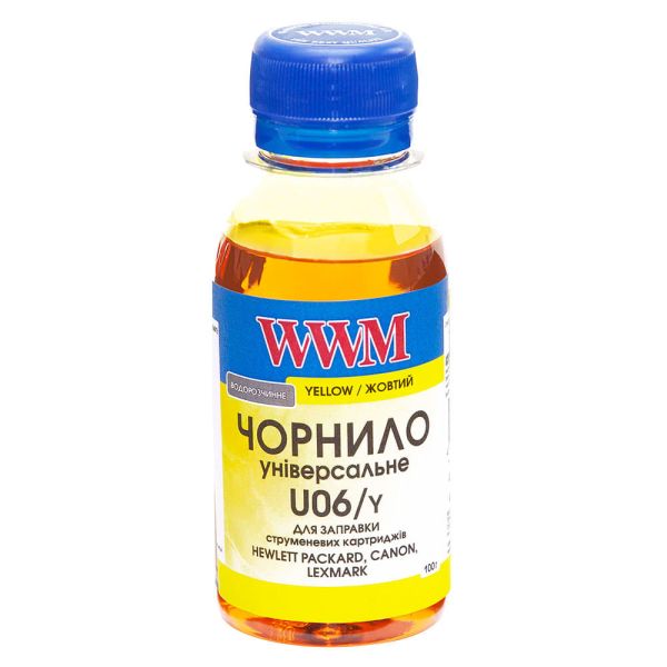 Чорнило WWM для Canon/HP/Lexmark 100г Yellow водорозчинне (U06/Y-2)