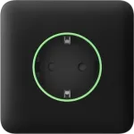 Передня панель для вбудованої розетки Ajax SoloCover (smart) Black