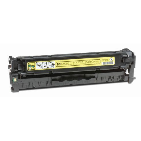 Картридж оригінальний з заправкою HP 304A (CC532A) Yellow