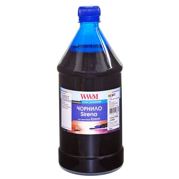Чернило WWM SIRENA для Epson 1000г Cyan сублимационное (ES01/C-4)