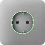 Передня панель для вбудованої розетки Ajax SoloCover (smart) Fog