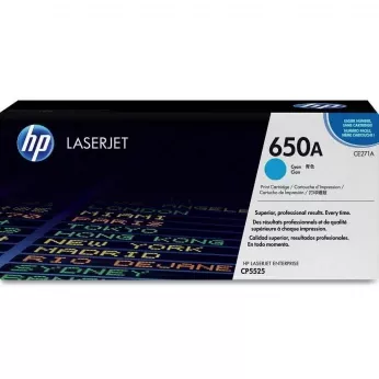 Картридж тон. HP 650A для CLJ CP5525 15000 ст. Cyan (CE271A)