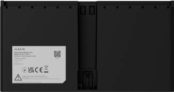 Перезарядна Li-ion батарея для встановлення в EN54 Fire Hub або EN54 Fire ReX Ajax EN54 Internal Battery (72h) Black (127879.324.BL)