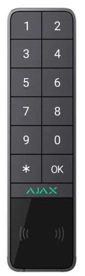 Бездротова клавіатура Ajax KeyPad Outdoor Jeweller Graphite (99969.286.GP1)
